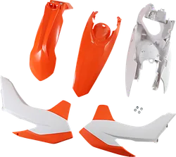 Acerbis Plastic Fender Body Kit Orange White