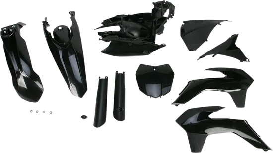 Acerbis Complete Plastic Fender Body Kit Black