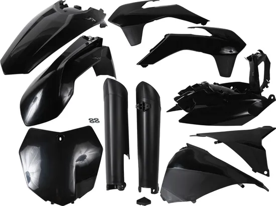 Acerbis Complete Plastic Fender Body Kit Black