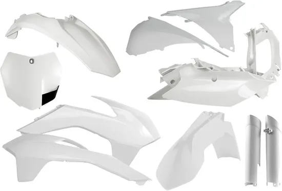 Acerbis Complete Plastic Fender Body Kit White