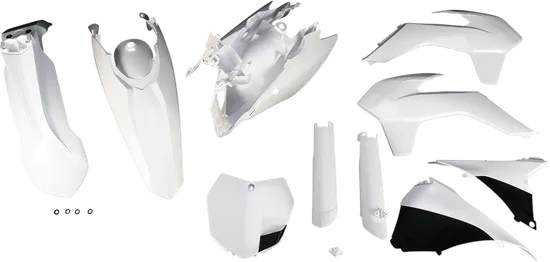 Acerbis Complete Plastic Fender Body Kit White