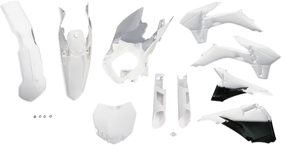 Acerbis Complete Plastic Fender Body Kit White