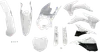 Acerbis Complete Plastic Fender Body Kit White