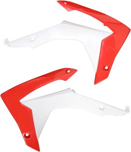 Acerbis Left Right Radiator Shrouds Red White
