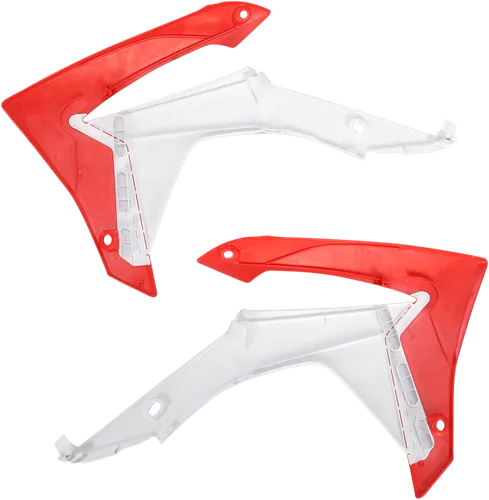 Acerbis Left Right Radiator Shrouds Red White