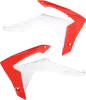 Acerbis Left Right Radiator Shrouds Red White