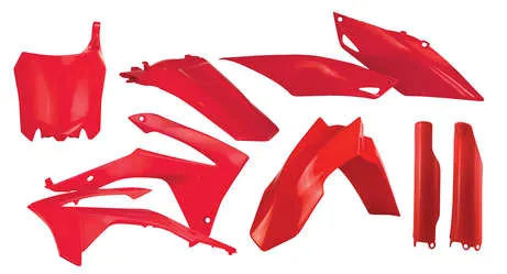 Acerbis Complete Plastic Fender Body Kit Red