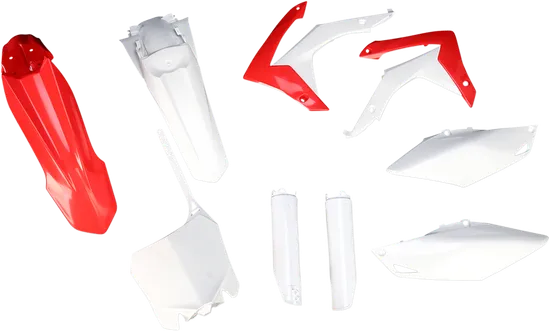 Acerbis Complete Plastic Fender Body Kit White/Red