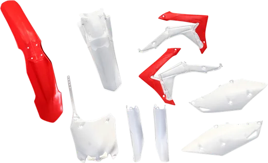 Acerbis Complete Plastic Fender Body Kit White/Red