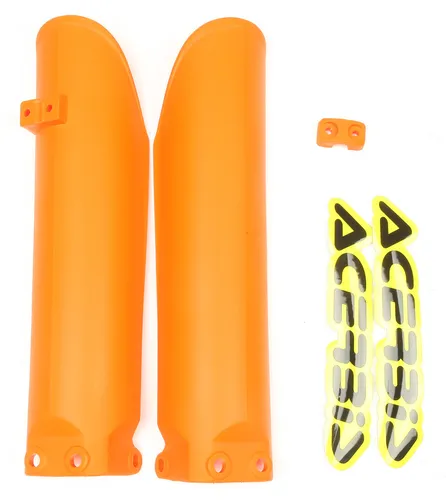 Acerbis Orange 16 Lower Fork Cover Protector Guard Set