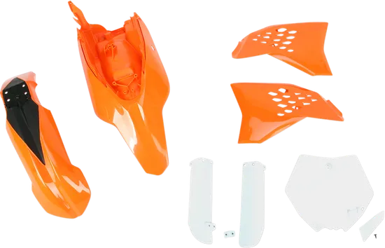 Acerbis Complete Plastic Fender Body Kit OE Orange/White/Black