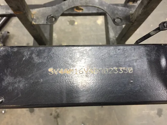 2013 Yamaha Rhino 700 Frame Chassis BOS 2482A