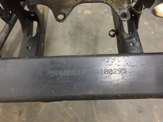 Frame Chassis EZ REG 2017 Yamaha Wolverine YXE 700 4x4 FI EPS 2492A x