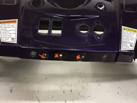 Front Fender Fenders Plastic 2010 Polaris RZR S 800 EFI 2531 x