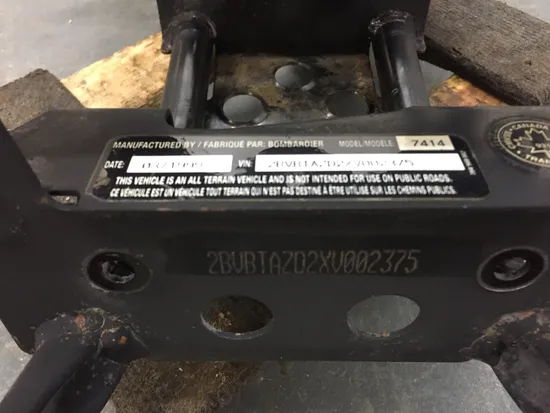 Frame Chassis Bombardier Traxter 500 4x4 Automatic 1655 5