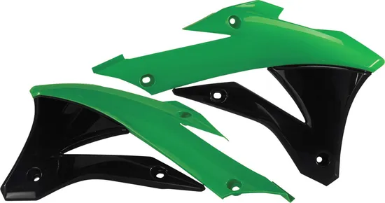 Acerbis Left Right Radiator Shrouds Green Black