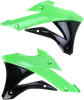 Acerbis Left Right Radiator Shrouds Green Black