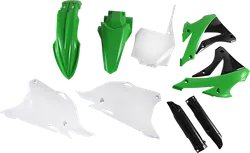 Acerbis Complete Plastic Fender Body Kit Green/Black/White