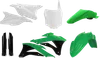 Acerbis Complete Plastic Fender Body Kit Green/Black/White