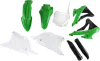 Acerbis Complete Plastic Fender Body Kit Green/Black/White