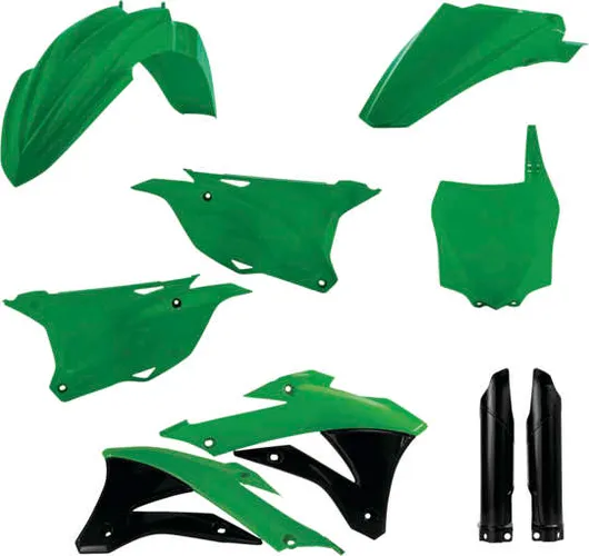 Acerbis Complete Plastic Fender Body Kit OE Green/Black