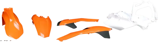 Acerbis Plastic Fender Body Kit Orange Black White