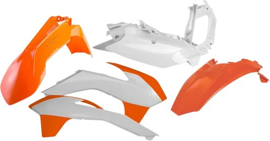 Acerbis Plastic Fender Body Kit Orange White 15 OE