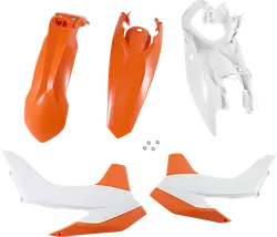 Acerbis Plastic Fender Body Kit Orange White 16 OE