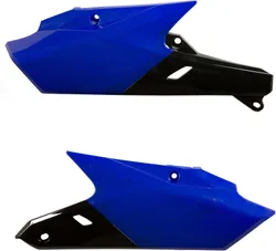 Acerbis Side Panel Number Plates Black Blue