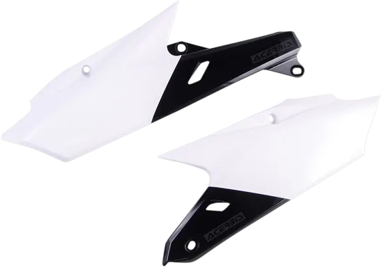 Acerbis Side Panel Number Plates White Black