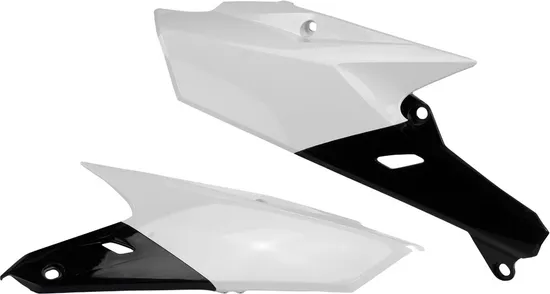 Acerbis Side Panel Number Plates White Black