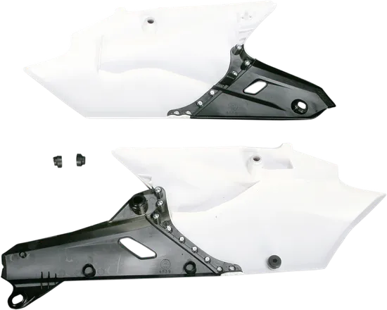 Acerbis Side Panel Number Plates White Black
