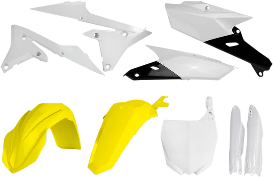 Acerbis Complete Plastic Fender Body Kit Yellow/White/Black