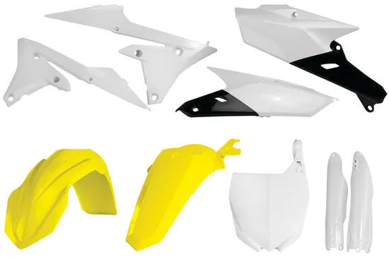 Acerbis Complete Plastic Fender Body Kit Yellow/White/Black