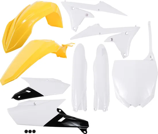 Acerbis Complete Plastic Fender Body Kit Yellow/White/Black