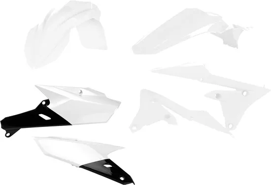 Acerbis Plastic Fender Body Kit White Black