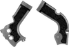 Acerbis X Grip Frame Guards Silver Black