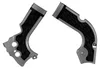Acerbis X Grip Frame Guards Silver Black