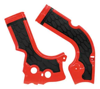 ACERBIS X Grip Frame Guards Red Black