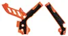 Acerbis X Grip Frame Guards Orange Black