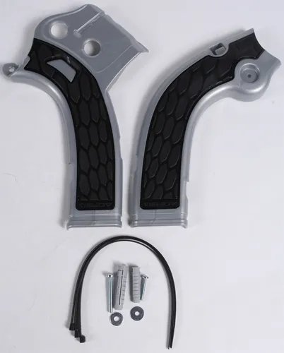 ACERBIS X Grip Frame Guards Silver Black