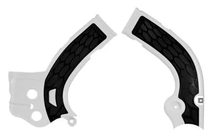 ACERBIS X Grip Frame Guards White Black