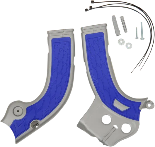 ACERBIS X Grip Frame Guards Silver Blue