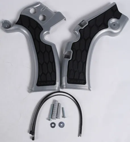 ACERBIS X Grip Frame Guards Silver Black