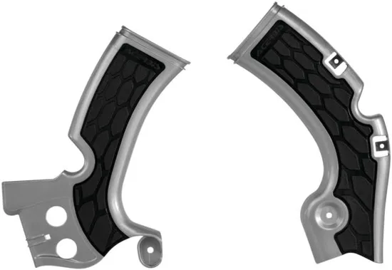 ACERBIS X Grip Frame Guards Silver Black