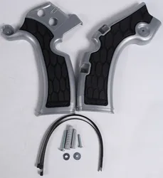 ACERBIS X Grip Frame Guards Silver Black