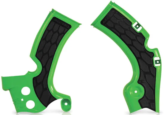 ACERBIS X Grip Frame Guards Green Black