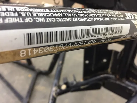 2016 Arctic Cat Wildcat Trail 700 Frame Chassis 2526A PARTS