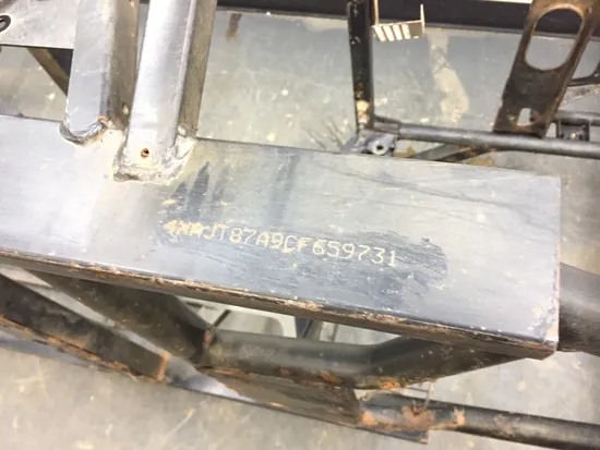 Frame Chassis CLN Ready To Go Polaris RZR XP 900 2012 2539A x