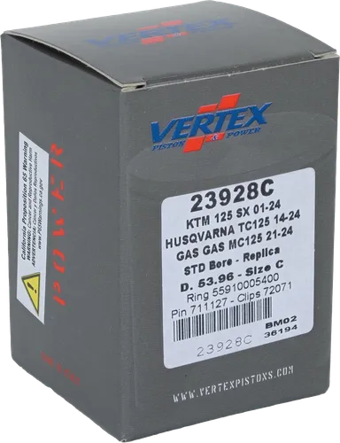 Vertex Cast Replica Piston Kit 53.96mm